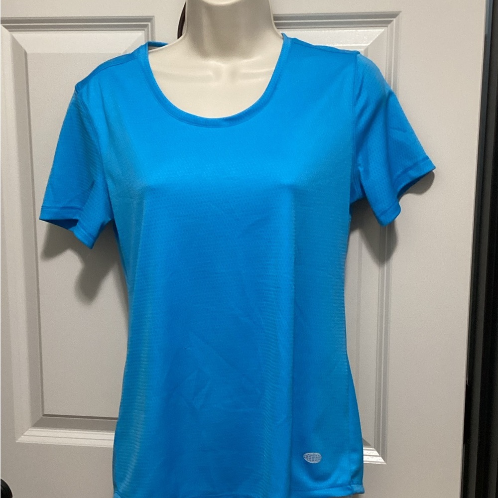 Reel Legends Ladies Scoop Neck Turquoise Short Sleeve Top
